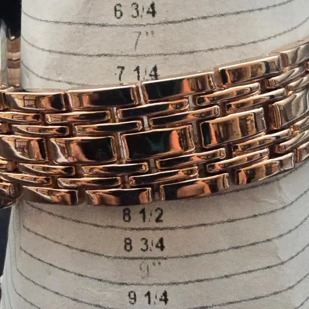Women's Accutime Rose Gold Tone Quartz Watch‎ Rhinestone Flowers WORKS